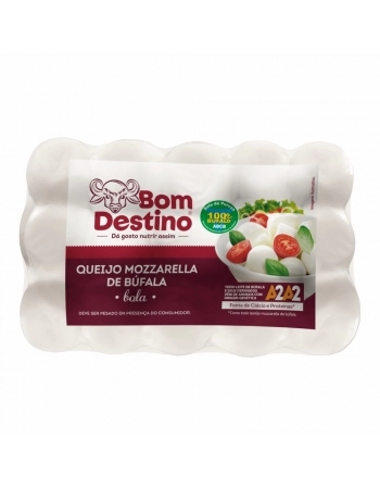 QUEIJO MUSSARELA BUFALA BOLA VACUO BOM DESTINO 400G