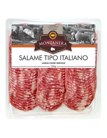 SALAME TIPO ITALIANO FATIADO MONTANERA 500G - IP (E)