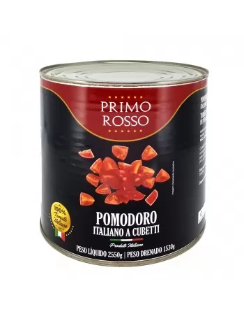 TOMATE PELADO ITA CUBOS PRIMO ROSSO LT 2,5 KG