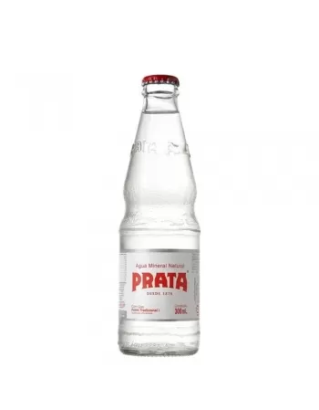 AGUA MINERAL COM GAS PRATA 300ML (VIDRO) FD C/12UND