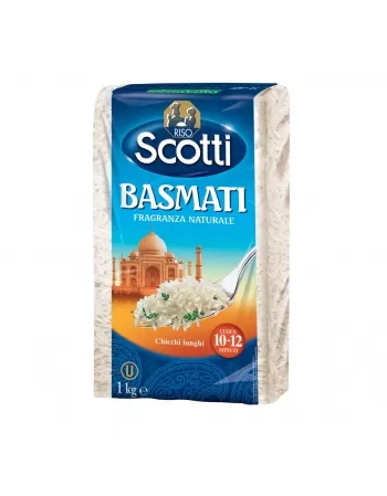 ARROZ BASMATI SCOTTI VACUO 1KG IP (E)