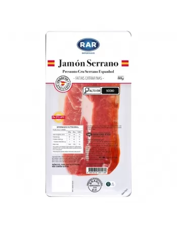 PRESUNTO CRU ESPANHOL INTERFOLHADO RAR 80G