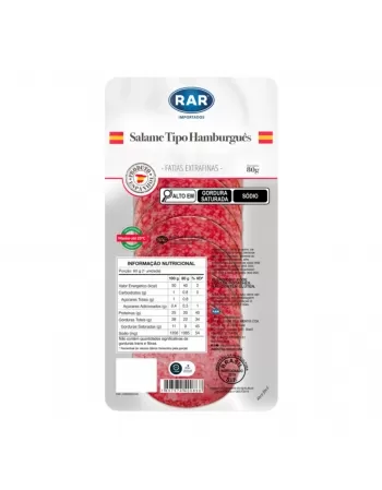 SALAME HAMBURGUES ESP RAR 80G