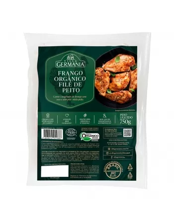 FRANGO ORGANICO FILE PEITO CONG. VILLA GERMANIA 750G (CX 12KG)P.FIXO