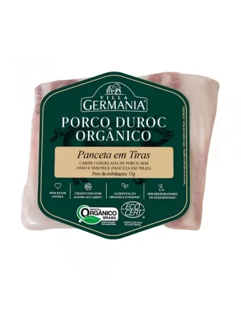 PORCO DUROC PANCETA EM TIRAS VILLA GERMANIA PC 1KG (CX 12KG)P.VARIAVEL