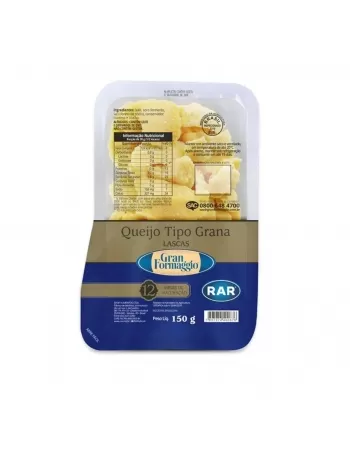 QJ PARMESAO 12M GRANFORMAGGIO 150G(LASCAS)