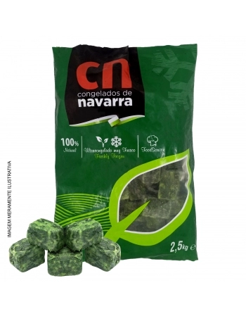 ESPINAFRE FOLHA NAVARRA MINIPORÇÃO 50G 2,5KG