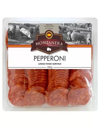 SALAME PEPPERONI FATIADO MONTANERA 500G - IP (E)