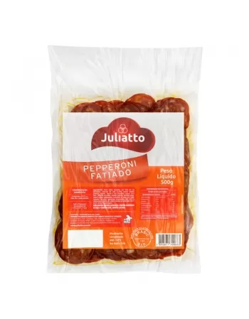 SALAME PEPPERONI FATIADO JULIATTO PC 500G