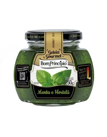 GELEIA MENTA E HORTELA BOM PRINCIPIO 250G