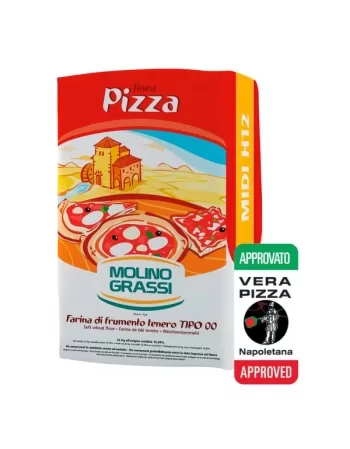 FARINHA PIZZA 00 MIDI H12 \"MOLINO GRASSI\" SC 25KG - IP (STI)