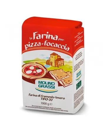 FARINHA H6 00 PIZZA E FOCACCIA \"MOLINO GRASSI\" SC 1KG RETAIL - IP (STI