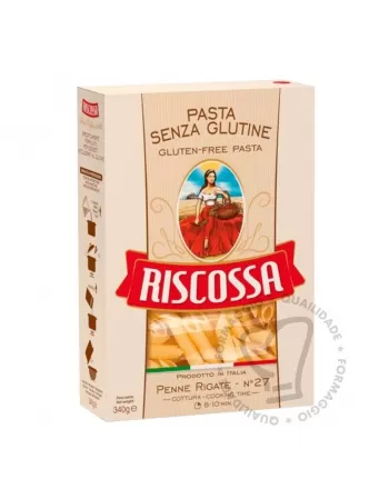 PENNE SEM GLÚTEN RIGATE \"RISCOSSA\" 340G