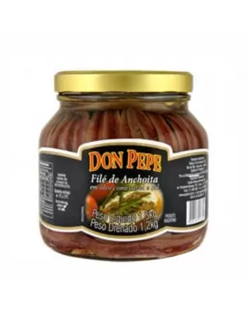 FILES DE ANCHOVAS DON PEPE VD 1,5KG LIQ / 1,2 KG DRE