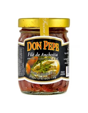 FILES DE ANCHOVAS DON PEPE VD 90G LIQ / 60G DRE