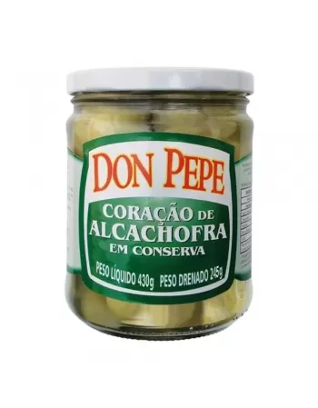 CORAÇÃO DE ALCACHOFRA DON PEPE VD 430G LIQ / 245G DRE