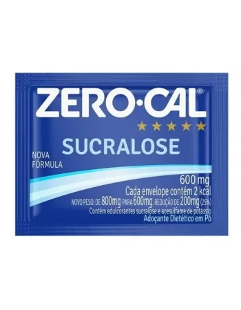 ADOÇANTE SUCRALOSE ZERO CAL SACHET 0,6G (CX 1000UND)