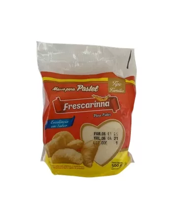 Massa Para Pastel Frescarinna Discão Cumbuca 15cm | Caixa 12 unid. 500g